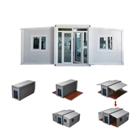 Casa Contenedor Prefabricada Moderna, Resistente a Terremotos, Insonorizada, Impermeable, Plegable, Expandible, Ignífuga, de 40 pies, para Invierno