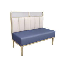 Ensemble de meubles de restaurant en cuir de luxe de haute qualité, canapé, banc, chaise, sièges de banquette de café moderne, tables de restauration rapide