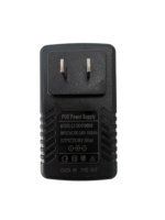 Inyector PoE de 10/100M, 24W, Compatible con IEEE 802.3af, Adaptador de Corriente CA 100-240V para Cámara IP y Punto de Acceso