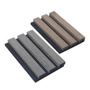 Pannello Acustico Scanalato <span class=keywords><strong>in</strong></span> Legno MDF 3D, Pannello Fonoassorbente <span class=keywords><strong>in</strong></span> Quercia Massiccia per Pareti e Soffitti - Product Image 3