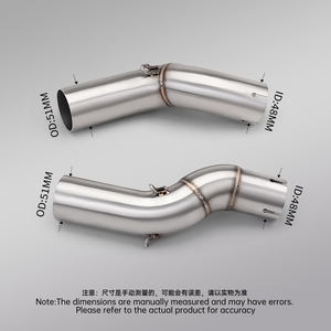 Pour GSXS1300 <span class=keywords><strong>GSXS</strong></span>-1300R <span class=keywords><strong>2021</strong></span> - 2024 Moto Système D'échappement Évasion Moto Modifié Lien Tuyau Connecter 51mm Silencieux - Product Image 5