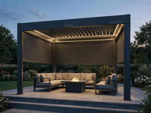 Pérgola <span class=keywords><strong>de</strong></span> Techo Ajustable Eléctrica Personalizada <span class=keywords><strong>de</strong></span> Aluminio, Impermeable, para Patio <span class=keywords><strong>de</strong></span> Villa o Terraza - Product Image 2