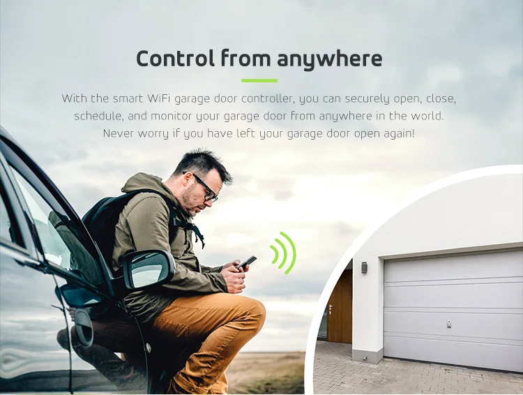 Tuya WIFI Smart Garage Door Opener and Gate Opener TUYA Smart Wifi Garage Door Open Controller
