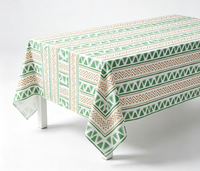 Nappe jetable imperméable et résistante à l'huile en PEVA avec dos en flanelle, service personnalisé, nappe 52''*70'' pour restaurant