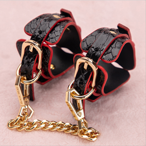 7-Piece BDSM <b>Leather</b> Racket Collar Storage <b>Bondage</b> Blindfold and Handcuffs Accessories Suit - Product Image 4