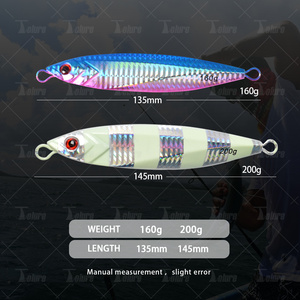 รอกตกปลาโลหะ tolure 160g 200g ดีไซน์แบบไบโอนิคพร้อมด้วยเหยื่อล่อเรืองแสงขายดีสำหรับการตกปลาในแม่น้ำ - Product Image 2
