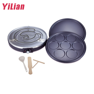 Crêpière électrique française traditionnelle, plaque chauffante en aluminium moulé sous pression antiadhésive, usage domestique, protection contre la surchauffe - Product Image 4