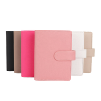 Classeurs A5 couleur Macaron de qualité supérieure avec 6 anneaux nouveau Design portefeuille budgétaire Mini classeurs couverture en cuir enveloppe à glissière pour utilisation cadeau