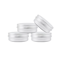 Contenants cosmétiques vides 5g 10g 15g 20g 30g 60g 100ml 200ml, pots en métal aluminium argenté, noir, doré pour cosmétiques et bougies