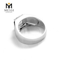 Bague de mariage pour homme en or véritable 14k 18k avec moissanite, bijoux Messi