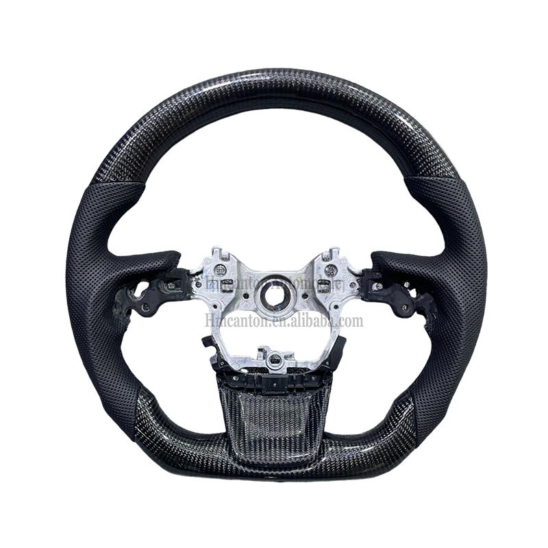 หนัง + คาร์บอนไฟเบอร์ + เย็บสีดำ