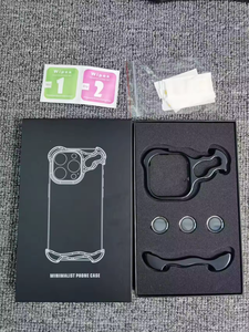 Custodia moderna in alluminio antiurto per IPhone 13 14 serie 15 in lega di alluminio pad angolare custodia per telefono paraurti protezione dello schermo - Product Image 3