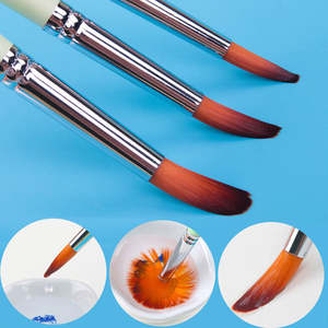 Juego de 7 pinceles de pintura acrílica de punta redonda profesional, pinceles de artista para acuarela y pintura al óleo - Product Image 6