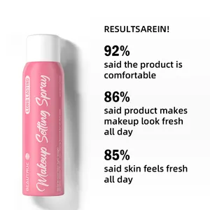 Custom proprio marchio 16 ore impostazione Spray trucco impermeabile Aerosol può per le donne affrontare il corpo lungo tempo leggero impostazione Spray