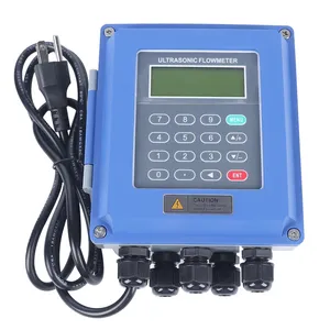 Compteur de <span class=keywords><strong>d</strong></span>ébit <span class=keywords><strong>d</strong></span>'eau ultrasonique sans contact, <span class=keywords><strong>mesure</strong></span> avec une précision de 1 %, enregistrement des données sur carte SD, large plage de tension, acier ABS - Product Image 1