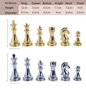 Cổ Điển Quốc Tế Cờ Vua Đặt Gấp Gỗ Hội Đồng Quản Trị Và Miếng Kim Loại Kit Tiêu Chuẩn Hội Đồng Quản Trị Trò Chơi Cho Trẻ Em Người Lớn Trẻ Em - Product Image 6