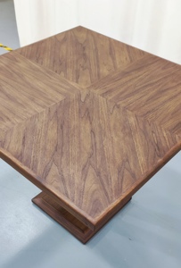 Chic Compact Square Solid <b>Wood</b> Minimalist High Quality Eating Counter Smooth Flat Tabletop <b>Small</b> Meal Stand <b>Table</b> Storage - Product Image 2