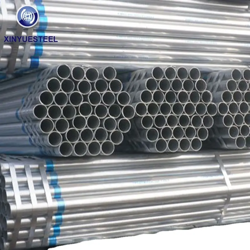 galvanized round pipe a galvanized steel pipe 2 3/8 1/2 1 1.5 inch 15 mm with thread class b bs1139 50