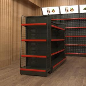 Étagères d'épicerie personnalisées Étagères de présentation modernes pour vente au détail Étagères gondoles Étagères double face des supermarchés Étagères de super marché - Product Image 6