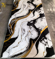 Panneau mural en PVC marbré, fabricant, UV 1220*2440*3mm, écologique, pour usage en appartement