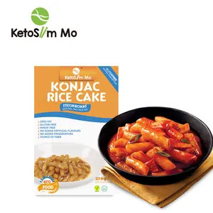 लस मुक्त हलाल कोरिया कोरियाई मसालेदार कम कार्ड शाकाहारी खाने के लिए तैयार आहार सॉस सफेद Konjac चावल केक