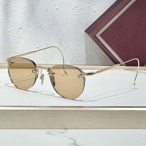 Gafas de Sol FAIRBANK de Lujo Transfronterizas, Moda Europea y Americana, Hechas a Mano en Japón, Montura Ovalada JMM sin Marco, UV400, para Deportes al Aire Libre - Product Image 2