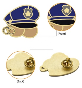 Alfileres de solapa de Metal de recuerdo de alta calidad con logotipo de forma de gato personalizado de China con proceso personalizado - Product Image 4