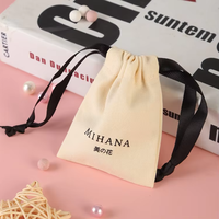 Sacs-cadeaux en toile personnalisés avec cordon de serrage pour mariages fêtes d'anniversaire et affichage de bijoux-Sacs de faveur d'art artisanal de bricolage Style lin de Hesse