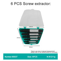 Vente en gros de 5 mèches faciles de qualité industrielle/bricolage Guide de retrait de l'extracteur de vis cassées endommagées pour guide de vis cassées