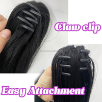 Queue de cheval synthétique longue et bouclée Vivian Hair avec pince à griffes, style Rasta, pour enfants, extension de cheveux avec pinces à griffes