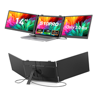 Kwumsy OEM/ODM 14" Triple Laptop Screen Extender 3.0lbs Lightweight 1080P FHD IPS Portable Monitor for Laptop USB-C Plug & Play