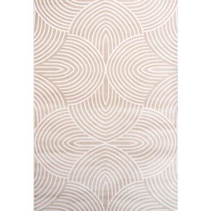 Minimalista polipropilene poliestere seta intrecciata Area tappeti irregolare convesso modello per la camera da letto soggiorno e uso domestico dei bambini - Product Image 4