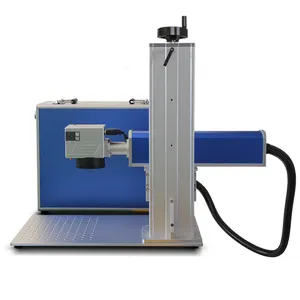 High Precision 20w 30w 50w Raycus Galvo Fiber Laser Marking Machine Engraver For Pendant Engraving