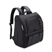 Sac à dos de maquillage professionnel à plusieurs compartiments de plus grande capacité, sac à cosmétiques, sac de rangement, PVC, Logo personnalisé unisexe