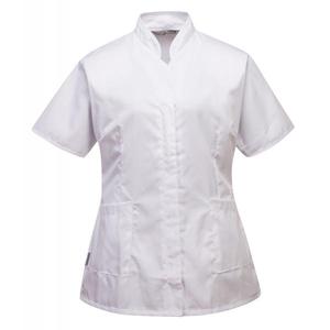 PORTWEST - LW12WHRXS Premier <b>white</b> woman's tunic - EAN 5036108177516 <b>WORK</b> <b>SHIRTS</b> - Product Image 1