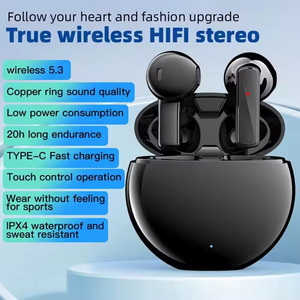 หูฟังสเตอริโอ3D <span class=keywords><strong>Air5</strong></span>หูฟัง <span class=keywords><strong>AIR5</strong></span>อินเอียร์คุณภาพเสียงเบสทุ้มลึกหูฟังอินเอียร์หูฟังควบคุมเสียง5.3หูฟังอัจฉริยะสำหรับเล่นเกม - Product Image 5