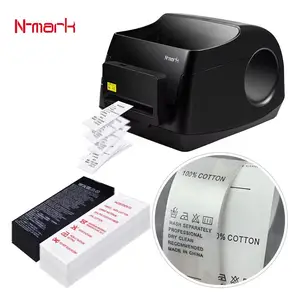 Customized fabric satin printed clothing washing care label printer Woven Logo Label Printer Sticker printer