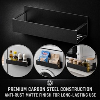 Étagère de rangement magnétique sans perçage pour réfrigérateur, organisateur mural pour porte-frigo