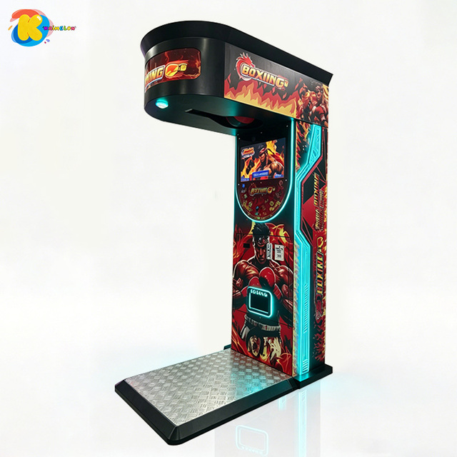 Boxing Vending Machine Arcade Punch Electronic Coin Operated Customizable English Ultimate Big Punch Hit Game for Street
