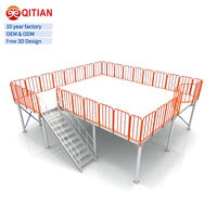 Étagère industrielle personnalisée en acier, mezzanine, plateforme, échelle, anti-rouille, réglable, noire, pour grenier, 5 niveaux