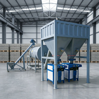 Ligne de production semi-automatique de mortier sec sur mesure 200L-5000L pour adhésif carrelage, mastic en poudre, mortier imperméabilisant – Conception modulaire, haut rendement