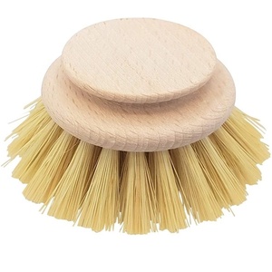 Brosse <span class=keywords><strong>de</strong></span> cuisine en bambou naturel, 4 pièces, outils <span class=keywords><strong>de</strong></span> nettoyage en bois à Long manche, poêle Pot, bol, nettoyage <span class=keywords><strong>de</strong></span> la vaisselle, avec tête <span class=keywords><strong>de</strong></span> remplacement - Product Image 3