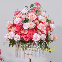 Bunga Mawar Hydrangea Pink 50cm Grosir, Dekorasi Tengah Meja Menakjubkan untuk Pernikahan, Hotel & Restoran, Kualitas Terbaik, Produk Terlaris