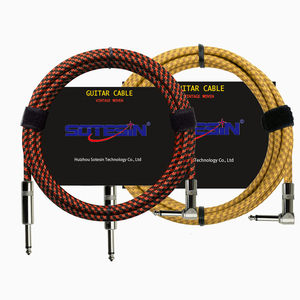 <span class=keywords><strong>Cable</strong></span> de <span class=keywords><strong>guitarra</strong></span> eléctrica de ángulo recto de 10 pies, 1/4 pulgadas, venta al por mayor, cables de audio - Product Image 1