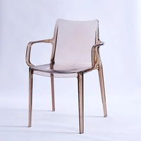 Chaise d'hôtel moderne en acrylique transparent, en polycarbonate cristal, pour événements extérieurs, restaurants et mariages – Grande Vente