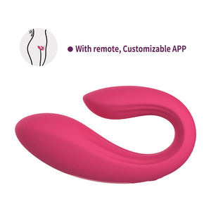 GINYA Mujer Usable Vibrador Pareja Juguete Con Control Remoto <span class=keywords><strong>C</strong></span> Forma Vibradores Dual Motor Masajeador Mujeres Solo Play Juguetes Sexuales - Product Image 5