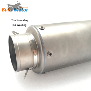 Tubo de Escape para Moto, silenciador Universal de carreras de titanio para motocicleta BMW S1000 RR <span class=keywords><strong>Honda</strong></span> CBR1000RR, silenciador de bicicleta de 51 y 60,5mm - Product Image 5