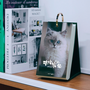 Personalizza il calendario per gatti 2022 <span class=keywords><strong>365</strong></span> giorni al giorno un calendario da scrivania ad anello singolo Cat Cloud Cat - Product Image 3