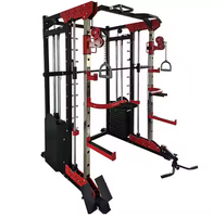 Entrenador cruzado multifuncional Power Cage Gym Fitness Squat Rack y Pull-up Smith Rack para culturismo y ejercicio