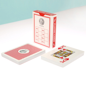 Premium Paper <b>Playing</b> <b>Cards</b> Red Grid Poker Deck Crystal Brand Flexible Personalized Custom Logo Game <b>Cards</b> Wholesale OEM - Product Image 4